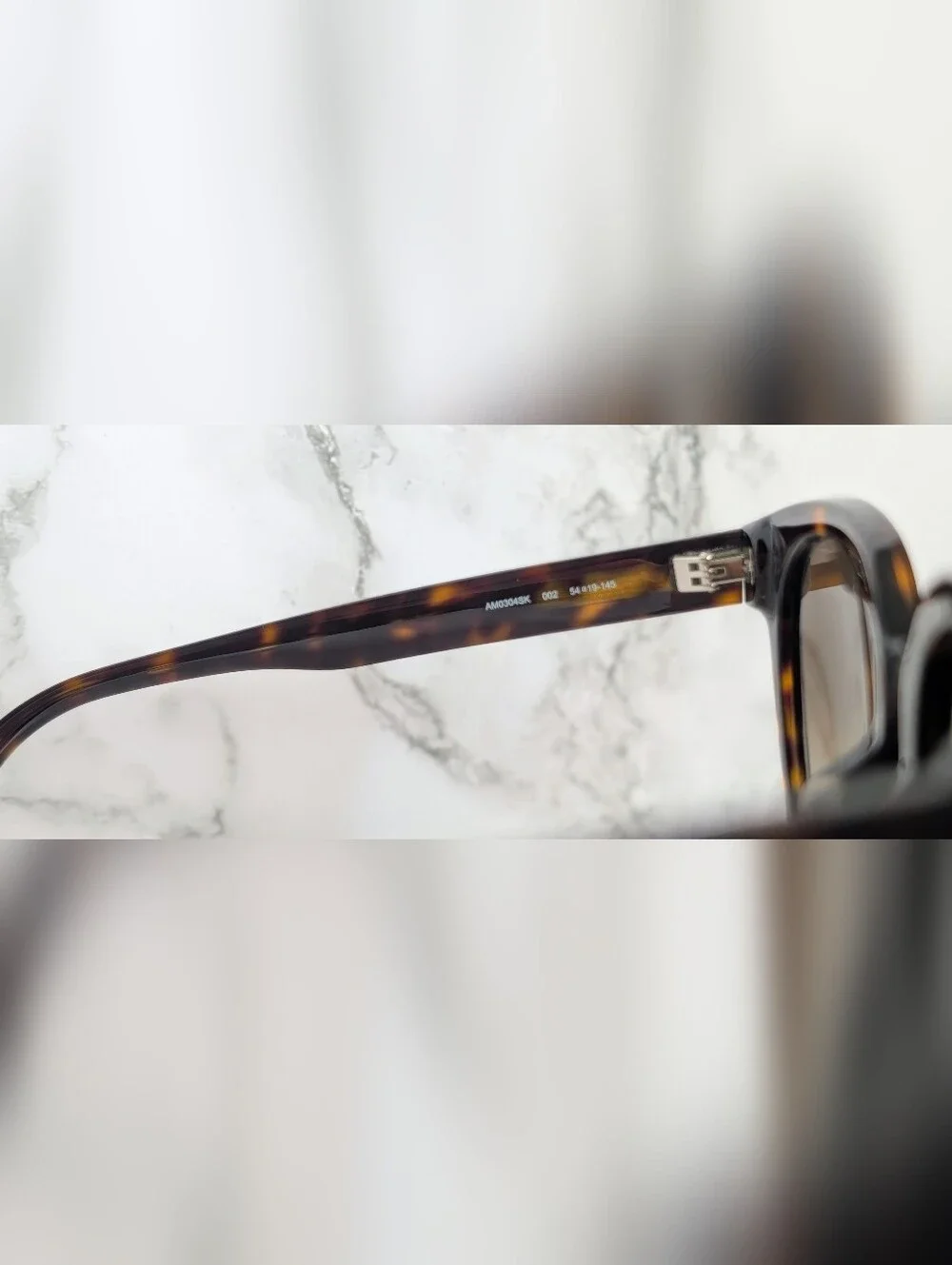 Alexander McQueen AM0304SK Havana Tortoise Gradient Sunglasses NWT Made In Italy